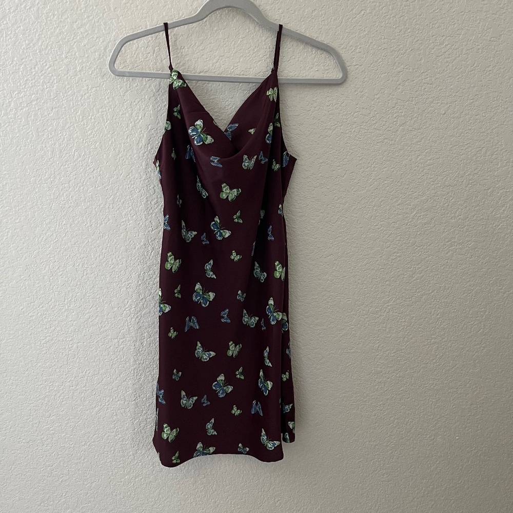 Urban Outfitters satin cowl neck mini dress size small
